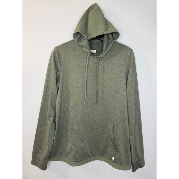 Vuori Sunday Element Hoodie Kashmir Green Heathered Pullover Mens M - Picture 2 of 13